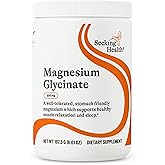 Seeking Health Magnesium Glycinate Powder, 200 mg per Serving, Bioavailable Bisglycinate Chelate, Support Sleep and Relaxation, Natural Energy, Vegetarian (75 Servings)