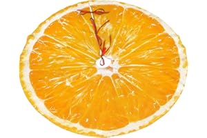 FDOUBZHI 3D Simulated Orange Christmas Tree Skirt48 Thanksgiving Decoration Holiday Atmosphere Decoration Happy New Year Home Party Christmas Tree Gifts