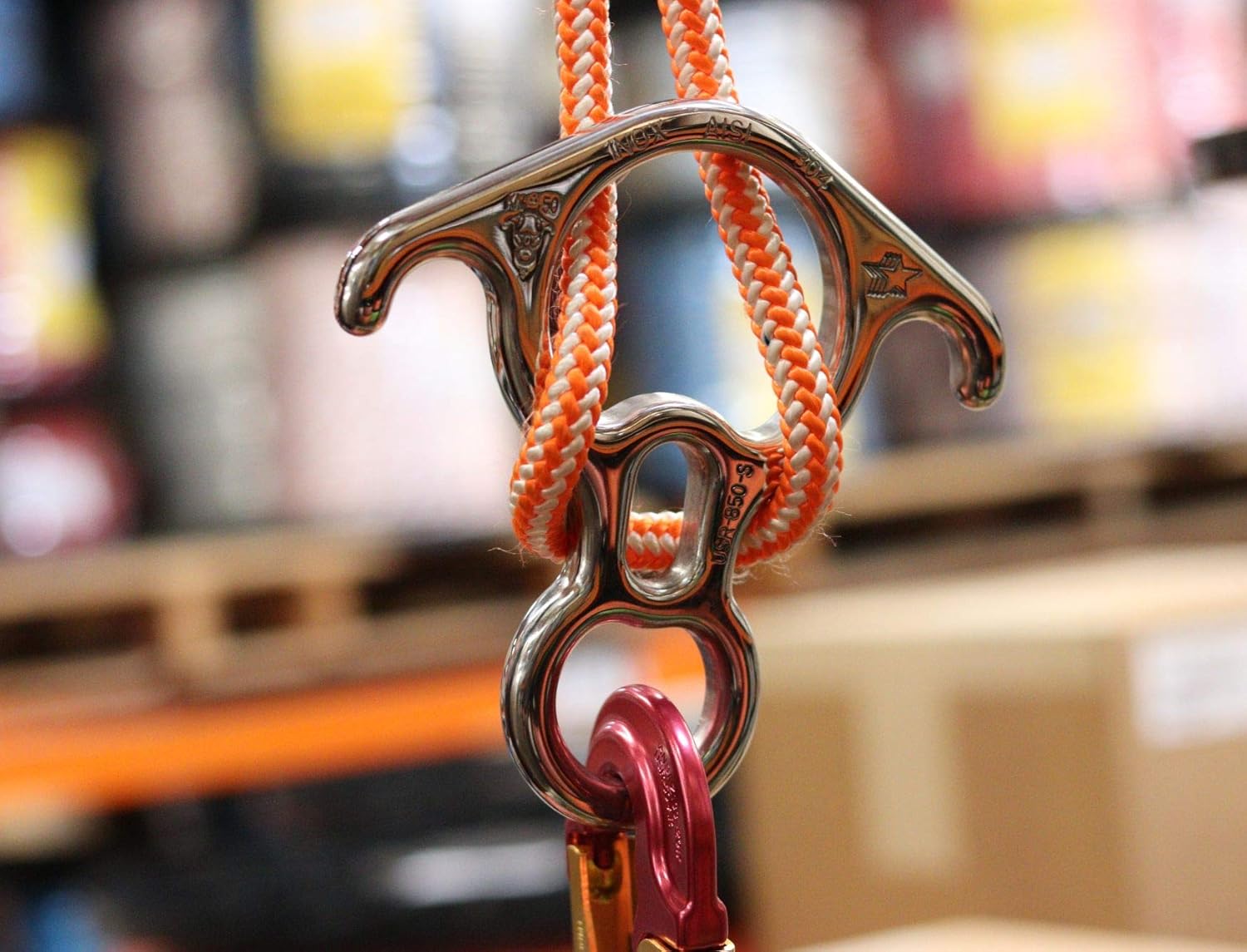 ProClimb Rescue Figure 8 Descender - Stainless Steel Belay Device w/Bent-Ears 50 kN : Climbing Rappel Devices : Sports & Outdoors