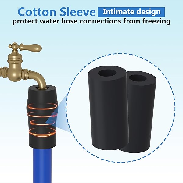 KORVOS 50FT RV HEATED DRINKING WATER HOSE, LEAD-FREE,BPA CLEAN AND SAFE HEATING WATER HOSE, HEATED HOSE WITH INSULATION SPONGE ANTI-FREEZE AND LEAK-PROOF, HEATER GARDEN HOSE SUITABLE FOR RV&CAMPING