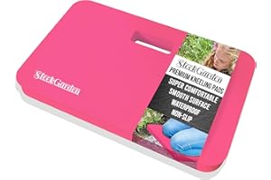 Sleek Garden Premium Thick Kneeling Pads Bath Floor Kneeler for Baby, Knee Pad Cushion for Pool | Thickest, Most Comfortable Foam Mat Kneeler for Yoga & Exercise,Waterproof (12.5"x17.8"x2, Pink)