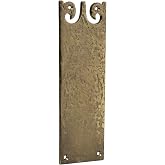 SKANDH Iron Antique Brass 8.9" X 2.9" Inch Small Push Plate