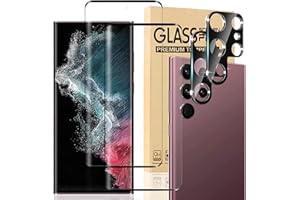 XDESIGN [2+2 Pack] Galaxy S23 Ultra Screen Protector, 9H Tempered Glass Scratch Resistant, Ultrasonic Fingerprint Support, For Samsung Galaxy S23 Ultra 5G 6.8 Inch Glass Screen Protector