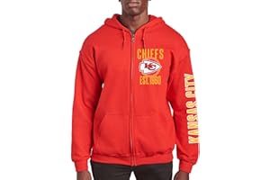 Junk Food x NFL - MVP Zip Hoodie - Unisex Adult Hooded Sweatshirt for Men and Women - Officially Licensed NFL Apparel
