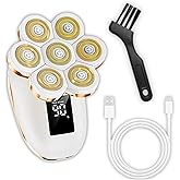 Amazing Women's Electric Shavers, 7D Presents for Women, Water-Resistant (Gold), Free and Simple Leg Hair Removal, Cordless Electric Shaver with Detachable Head