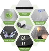 Dripex 10mm Aluminium Foil Insulation Thermal Soundproof Heat Reflector Camper view 4