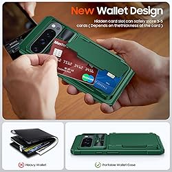 CENMASO for Google Pixel 9 Pro XL Case with Card
