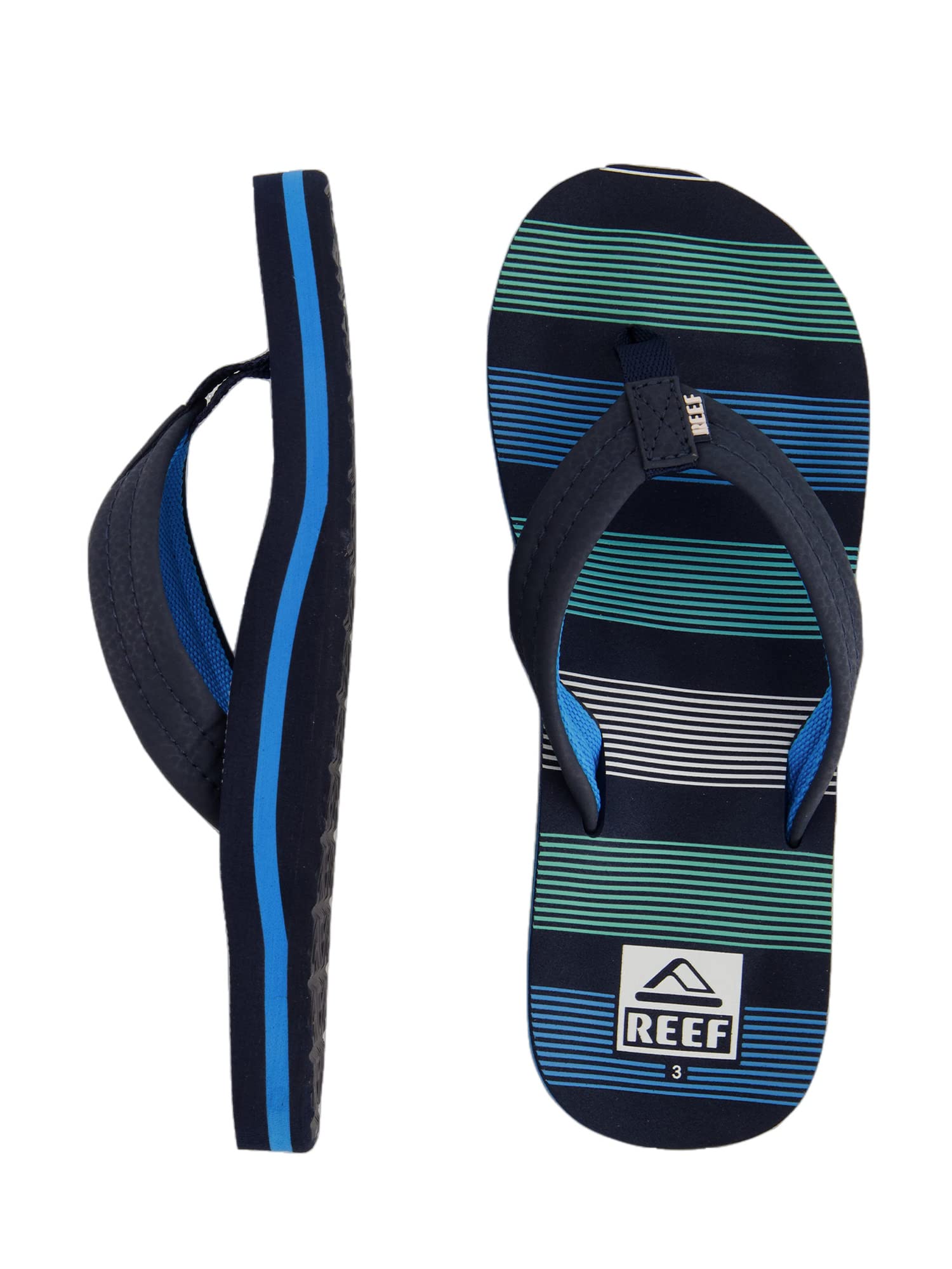 REEF Kids Ahi Unisex-Child Beach Flip Flop, Soft Cushion Footbed, Water Friendly