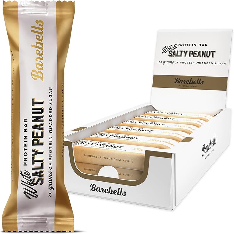 Barebells White Salty Peanut Protein Bars 12 Count 20g High Protein