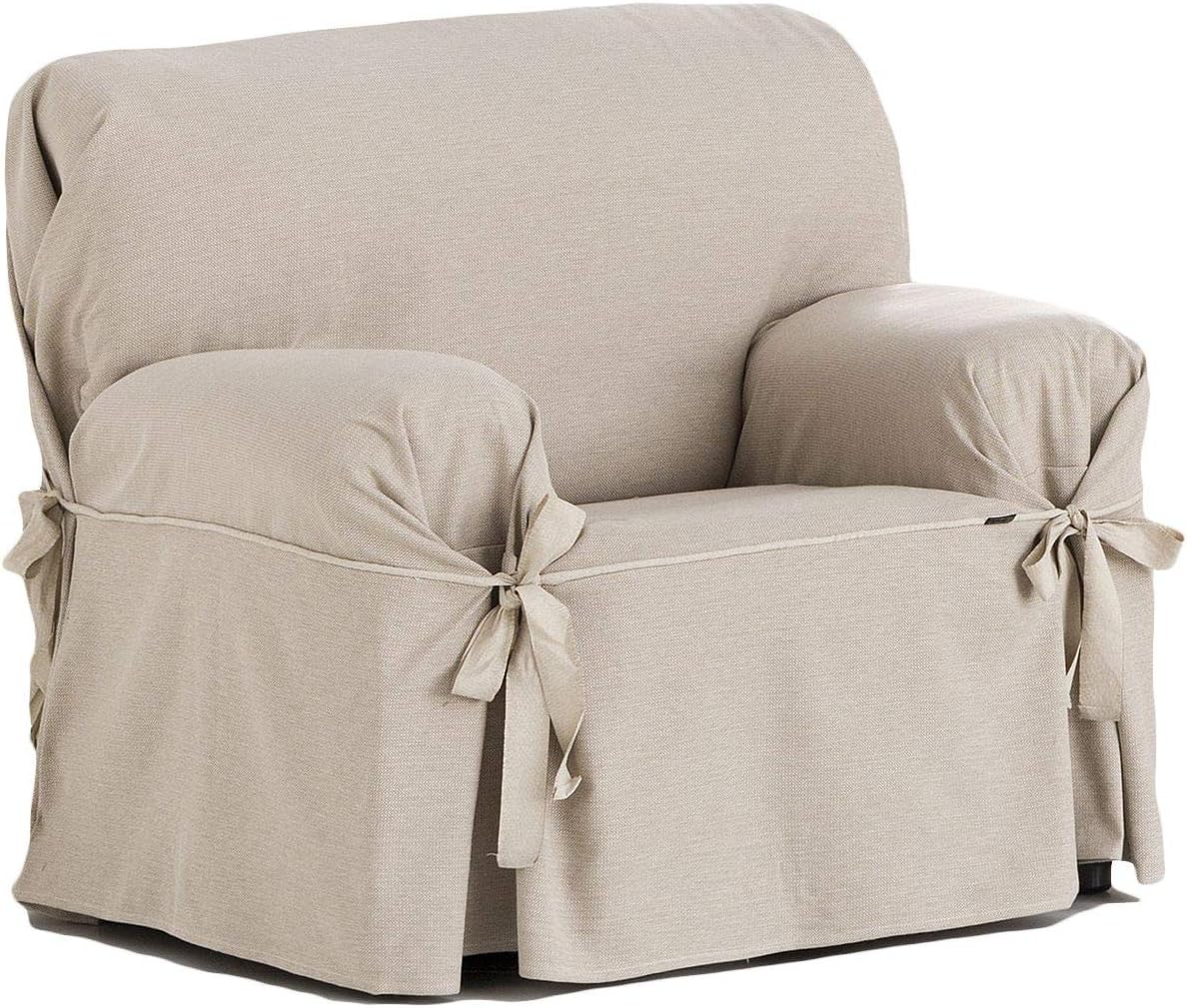 Eysa Italia F616081 Constanza Universal 1 Seat Sofa Cover with Ribbons