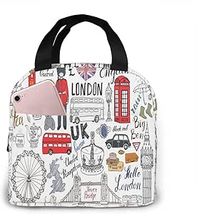 Bolsa Del Almuerzo Love London Bus Cabina Telefónica Cabina Qqb Comedor