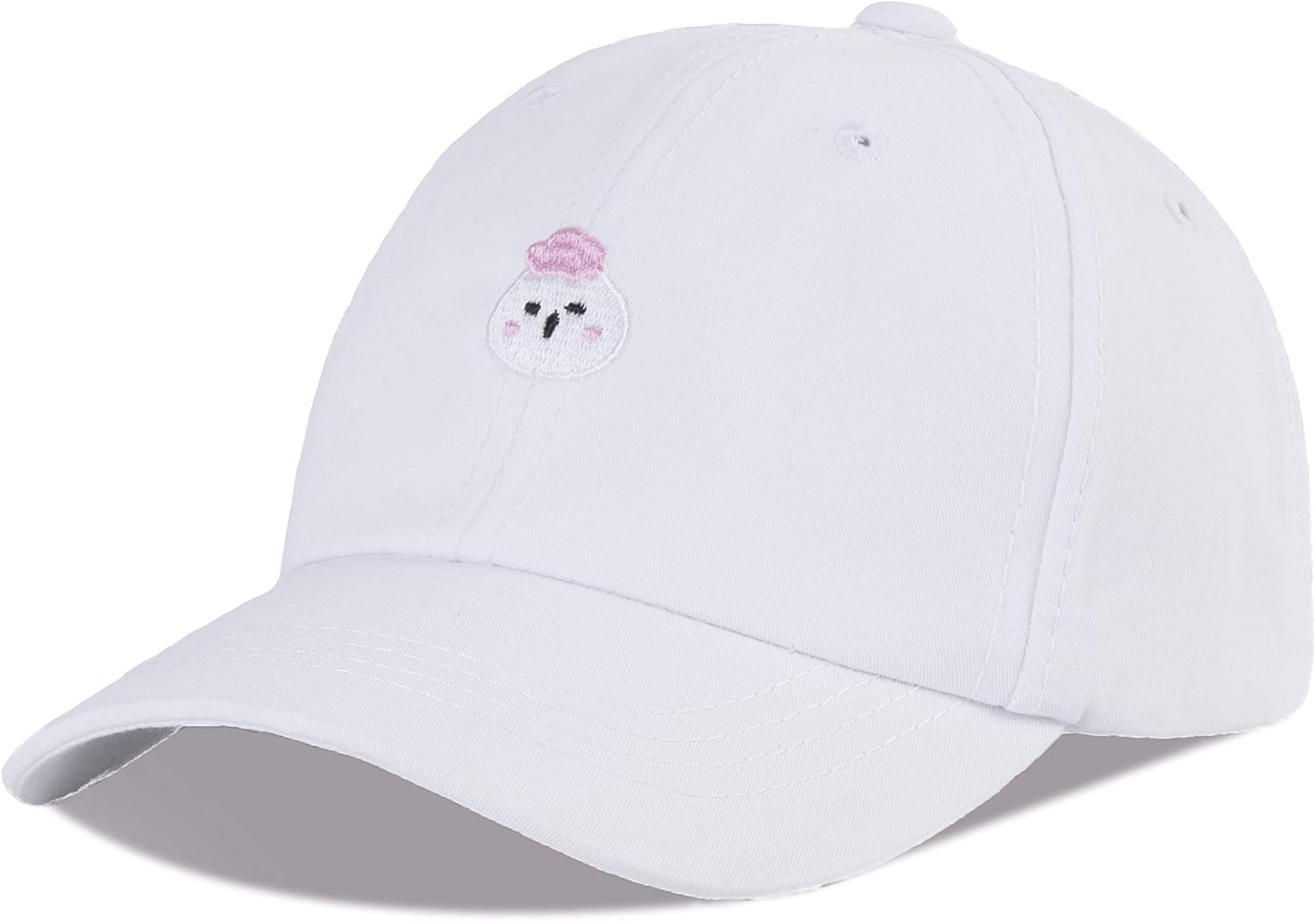 LANGZHEN 100% Cotton Sun Hat Cotton Baseball Cap Adsjutable Strapback Fit Girl Boys Child: Clothing