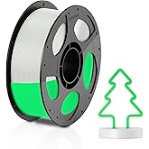 ANYCUBIC PLA 3D Printer Filament, Glow in The Dark, 3D Printing PLA Filament 1.75mm Dimensional Accuracy +/- 0.02mm, 1KG Reusable Spool (2.2 lbs), Glow Green