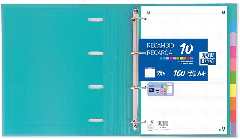 Divisori A4 10 posizioni 10 colori