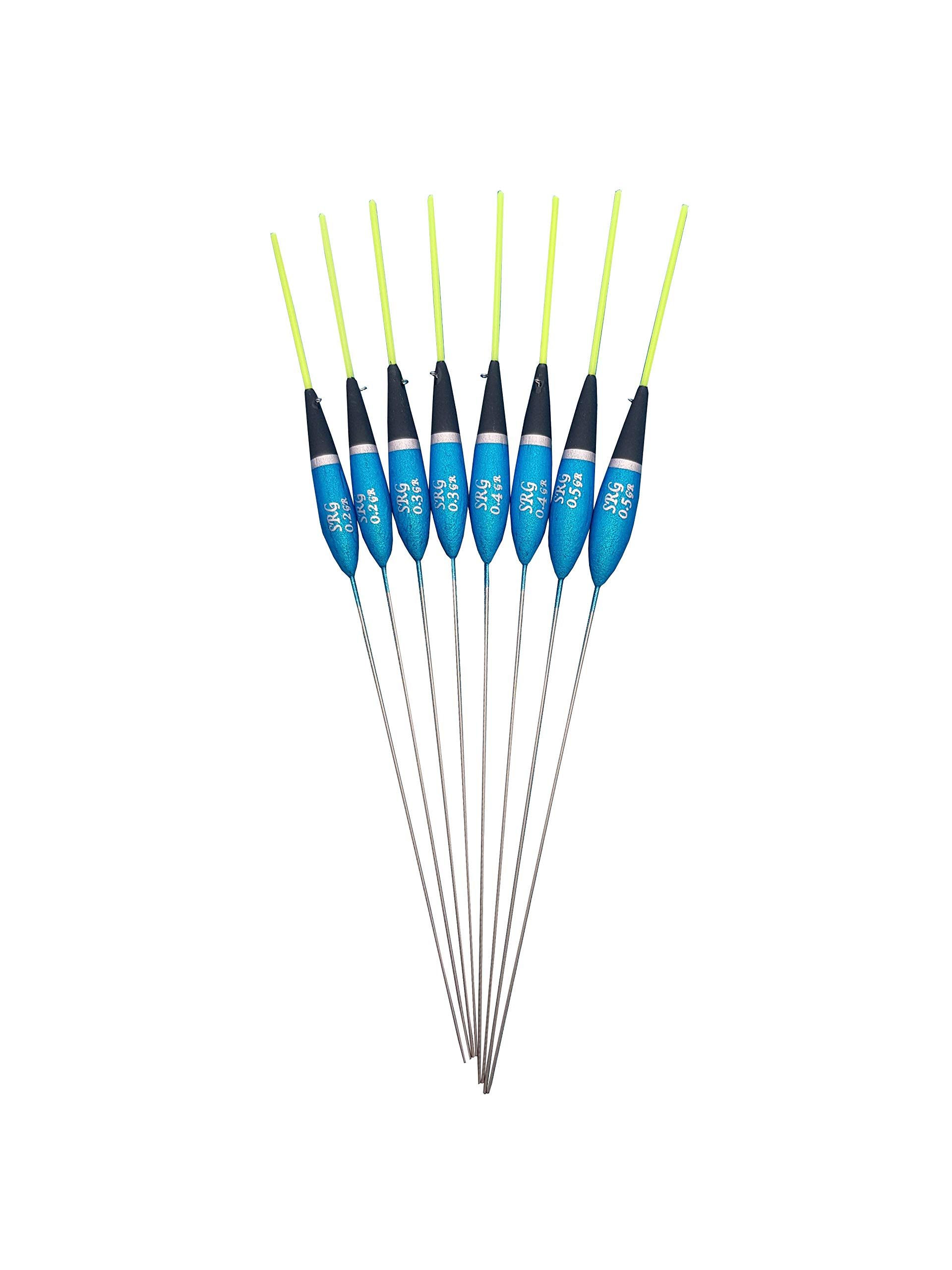 SRG Pole Floats 8 x Assorted Pole Floats (Pack 336Y8)
