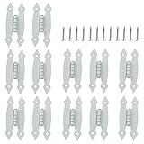 Murtenze 12 Pack 3.5 Inch White Antique H Hinges