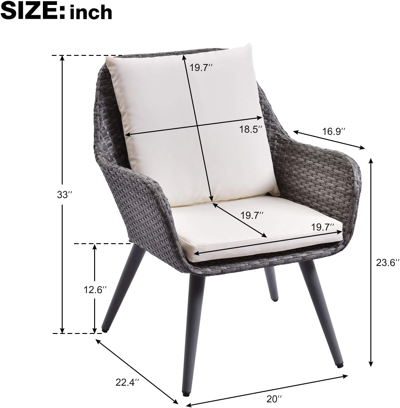 Amazon Com Simply Me Rattan Patio Furniture Rattan Sofa Chair