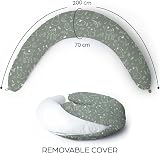 Niimo XXL Pregnancy Pillow & Nursing Pillow 100% Cotton Cover view 6