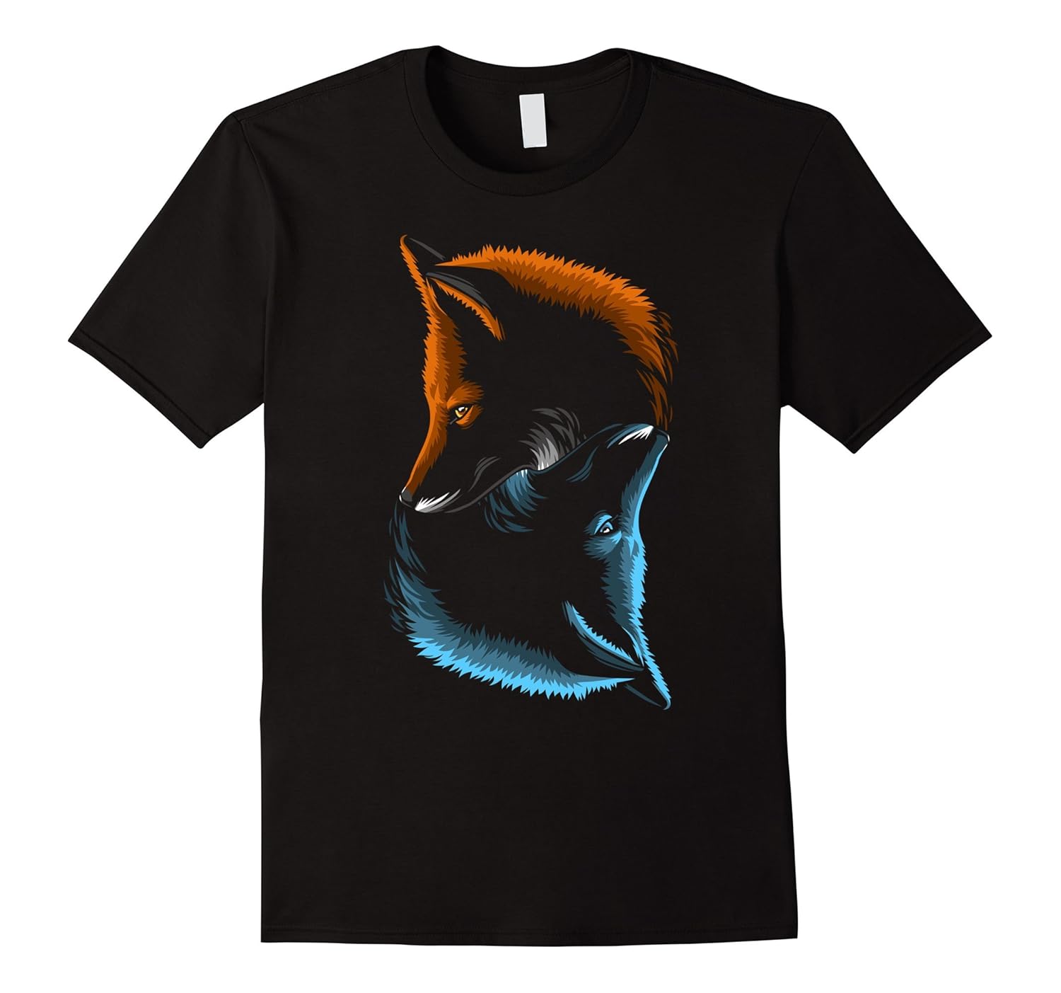 Ying Yang fox T-shirt-FL