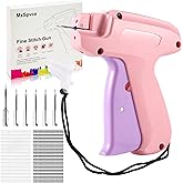 Stitch Gun for Clothes,Stitch Gun Quick Clothing Fixer, Tagging Gun for Clothing,Sewing Kit-Includes 6 Needle,1500 Black Fasteners&1500 White Fasteners(0.18inch) Purple