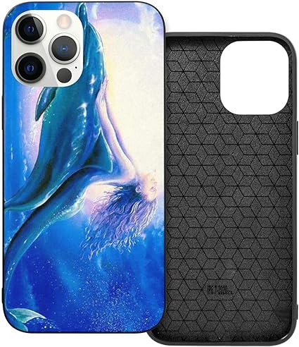 Amazon 青い星空の人魚のイルカ Iphone12携帯電話ケース 全面保護 耐衝撃性 多機能 携帯カバー おしゃれ 人気 スマホ かわいい 家電 カメラ オンライン通販
