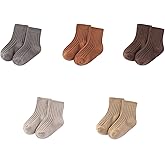 JELYLOVE Unisex Baby Boy Girl Socks 5 Pack Ankle Crew Socks Breathable Socks Newborn Accessories Set