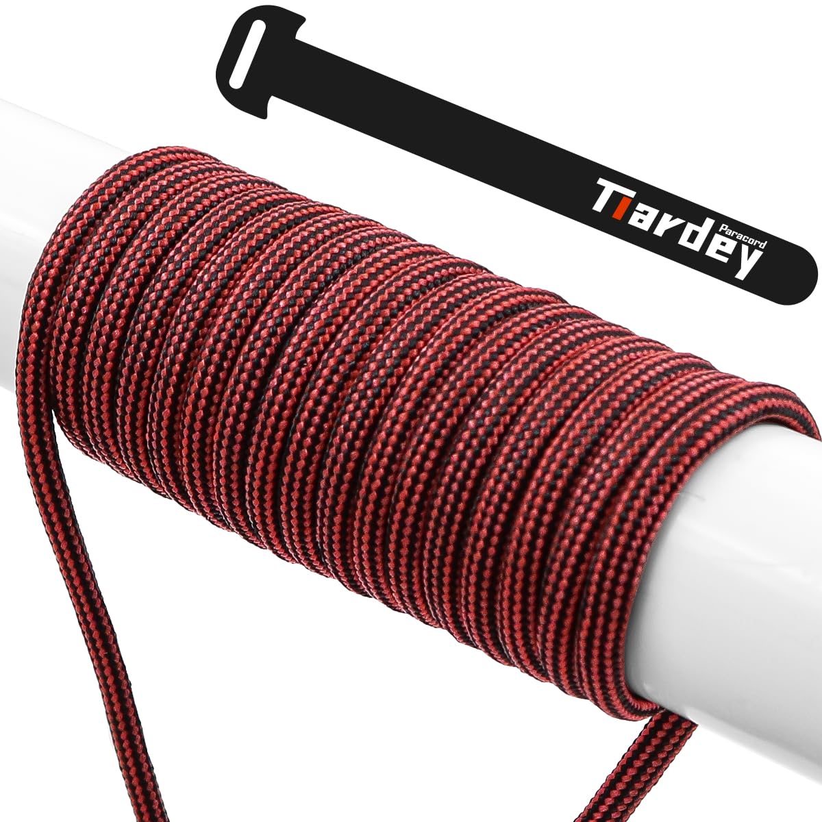 Tiardey PPF-008 Paracord 4mm 100ft (31m) 7 Core Strand,Tear-resistant,Nylon Cord,Mil Spec Type III Paracord,Holds up to 250kg for Outdoor Survival Camping