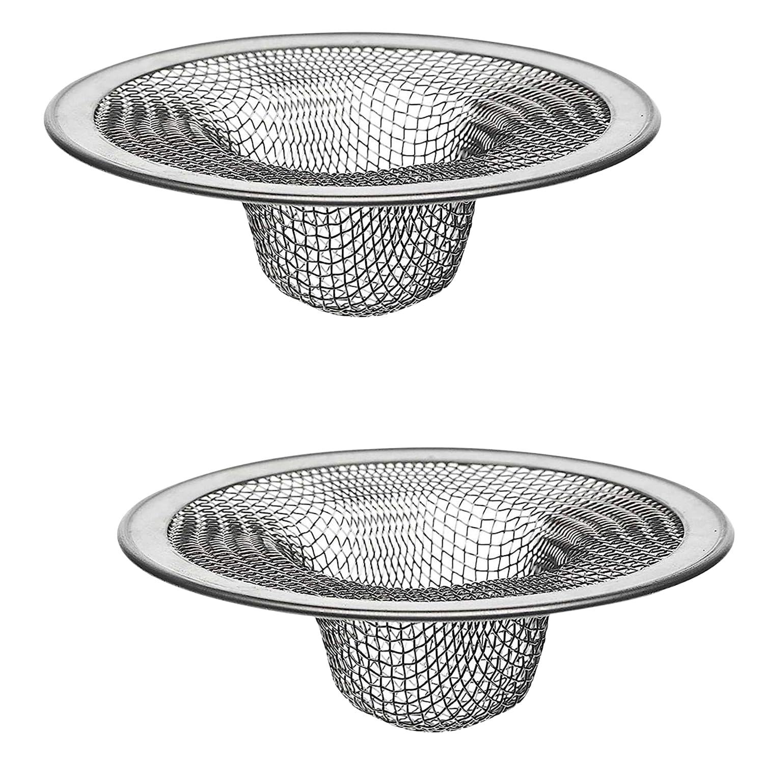 Photo 1 of 2-Pack Kitchen & Bathroom Sink Drain Strainers I 2.75 & 2 Inch Bathroom Drain Hair Catcher & Kitchen Sink Strainer I Kitchen Sink Stopper Drain Cover I Best Strainers for Kitchen Sink Strainer Basket