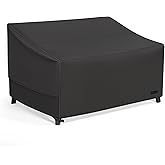 NettyPro Patio Loveseat Sofa Cover Waterproof Heavy Duty Outdoor Couch Furniture 2 Seater Cover, 54" Wx 32" Dx 35" H, Black