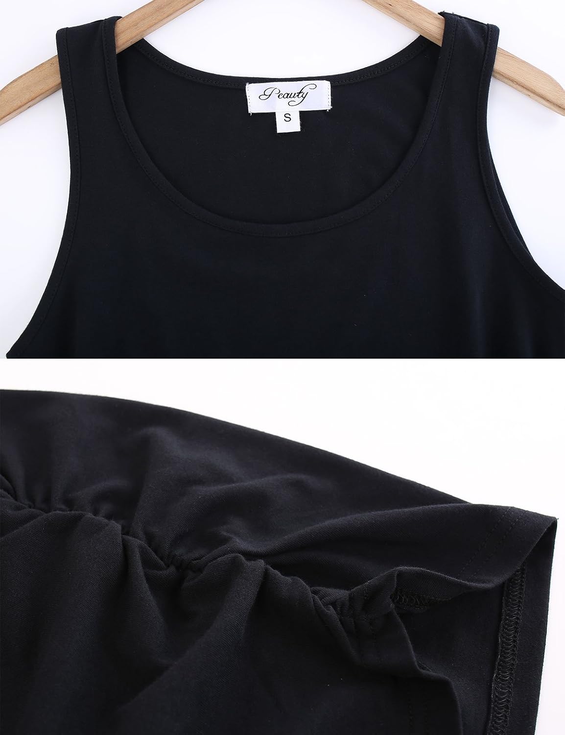 Peauty Maternity Tank Tops Plus Sizes Regular Sleeveless Ruched Clothes at  Women’s Clothing store