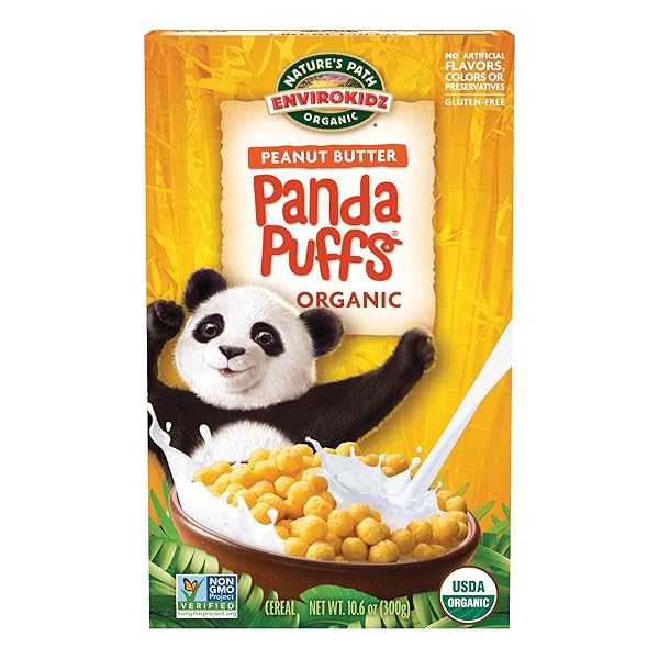 ENVIROKIDZ ORGANIC PANDA PUFFS CEREAL, 10.6 OZ (PACK...