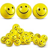 Smile Face Squeeze Balls (24 Pcs Bulk) for Kids and