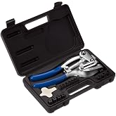 Neiko 02612A Hand Held Power Punch and Sheet Metal Hole Punch Kit, Cr-V 3/32" x 9/32"