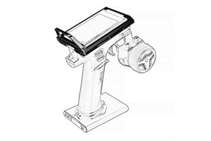 TOOMOD Aluminum Alloy RC Remote Radio Controller Bracket Holder Transmitter Protector Frame for Flysky Noble NB4 Pro NB4 Lite NB4 Protect Support (Black)