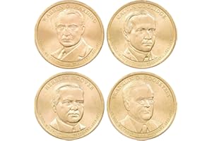 PROFILE COINS & COLLECTIBLES 2014 P Presidential Dollar 4 Coin Set BU Uncirculated Mint State $1 Collectible