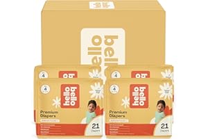 Hello Bello Diapers, Size 4 (22-37 lbs) Wild Cats, 84 Count Value Pack of Premium Disposable Baby Diapers, Hypoallergenic with Soft, Cloth-Like Feel