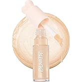 ColourPop Hi-Lite Dewy Liquid Highlighter - Ultra-Reflective Face & Body Illuminator - Glowy Summer Makeup with Hyaluronic Acid & Niacinamide for a Blendable Glow - Sugar Donut (0.38 oz)