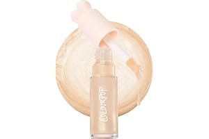 ColourPop Hi-Lite Dewy Liquid Highlighter - Ultra-Reflective Face & Body Illuminator - Glowy Summer Makeup with Hyaluronic Acid & Niacinamide for a Blendable Glow - Sugar Donut (0.38 oz)