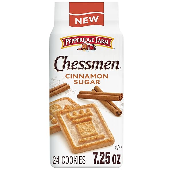 PEPPERIDGE FARM CHESSMEN CINNAMON SUGAR COOKIES, 7.25 OZ...