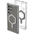 URBAN ARMOR GEAR UAG Designed for Samsung Galaxy S24 Ultra Case 6.8" Plyo Pro Ice/Silver, Magnetic Charging Anti-Yellowing Rugged Military Drop-Proof Impact Resistant Transparent Protective Cover