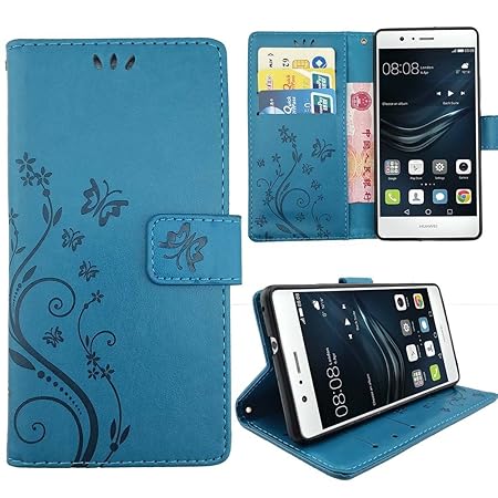 KUAWEI Huawei P9 Lite 2016 Hülle Wallet Case Huawei P9 Lite Hülle & Cases Flip Cover für Dein Huawei P9 Lite,Handycover Klapp