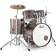 Pearl Roadshow Drum Set 5-Piece Complete Kit with Cymbals and Stands, Bronze Metallic (RS505C/C707)