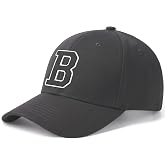 I&amp;W Hatgear Custom Initial Baseball Cap, Structured Adjustable 3D Letter Hat