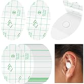Kingdder 60 Pcs Baby Ear Covers for Swimming Bath Toddler Ear Plugs, White | Waterproof Protection for Kids Toddlers Newborns, Bath Swimming Water Sports, Disposable Covers Keep Ears Dry