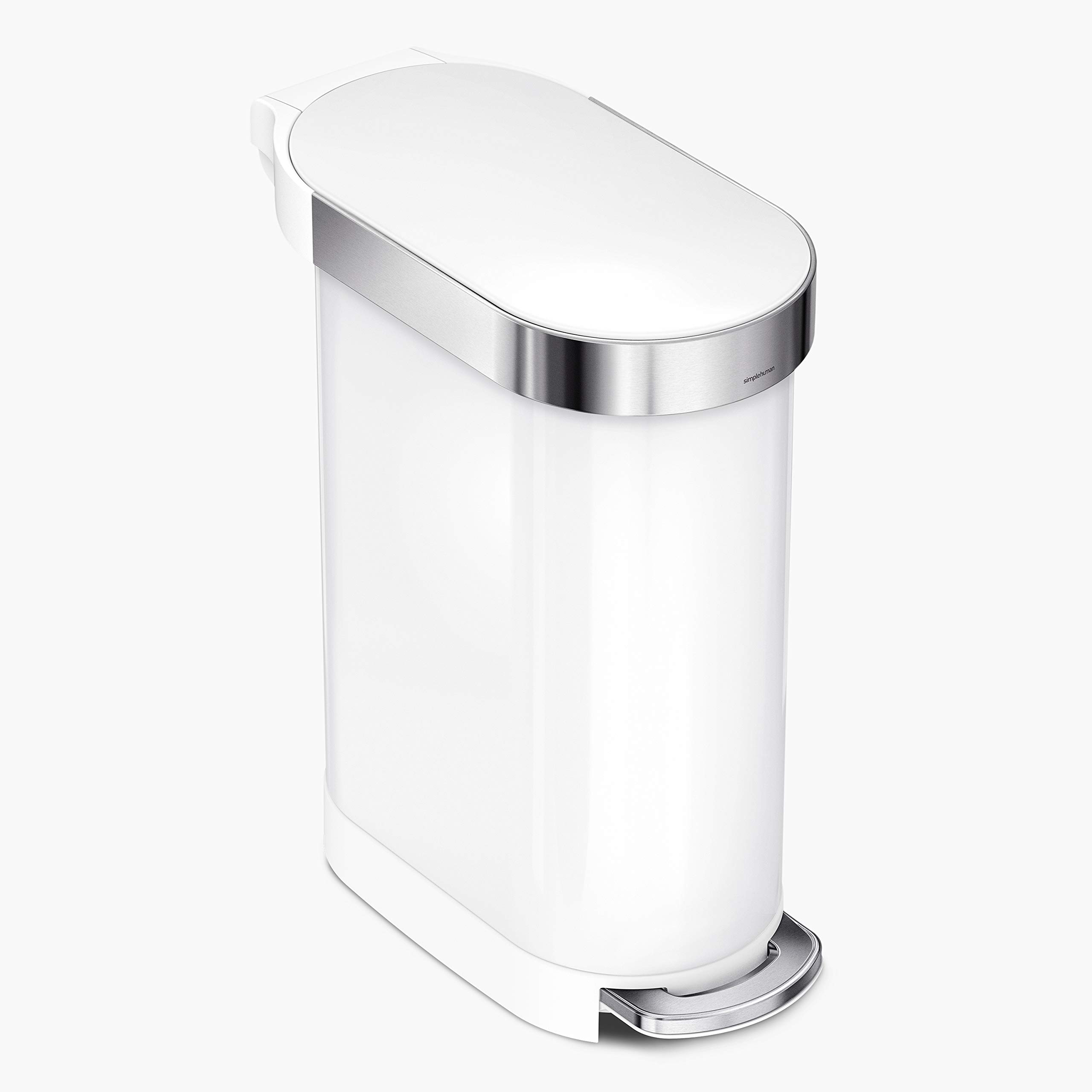 simplehuman 45 Liter 12 Gallon Slim Hands Free Kitchen Step Trash Ca | amzdealz