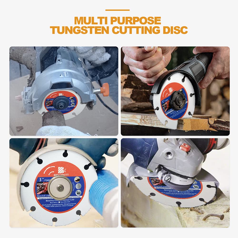 Multi Sägeblatt Trennscheibe 125mm- 2 Stück BRSCHNITT Winkelschleifer für Laminat Holz Kunststoff Nagelfest. 6