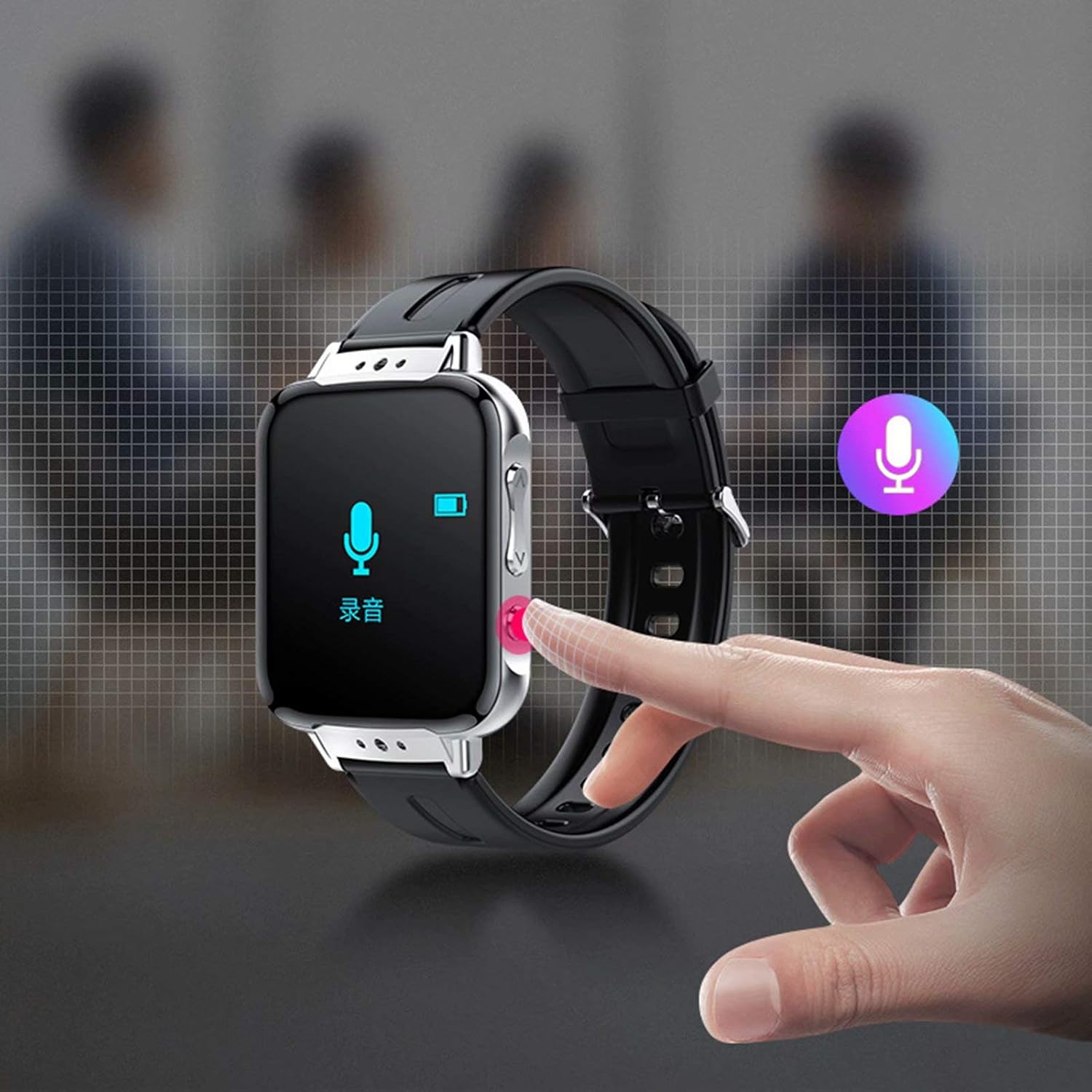 Reproductor de música: Reproductor MP3 / MP4 de 16 GB con Bluetooth 4.2 con  Correa de Reloj Pantalla táctil Completa de 1.2 grabación Radio FM  podómetro Deportivo Audio y vídeo portátil Reproductores