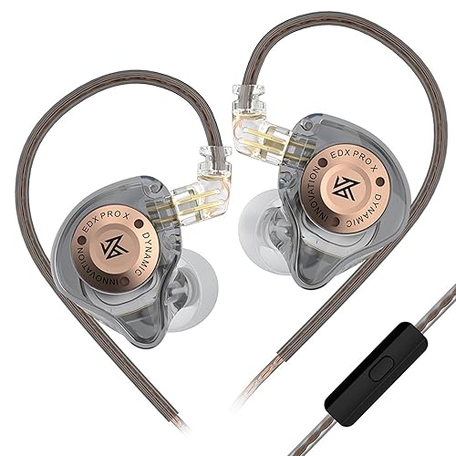Linsoul KZ EDX Pro X in Ear Earphone, Single Dynamic Driver HiFi