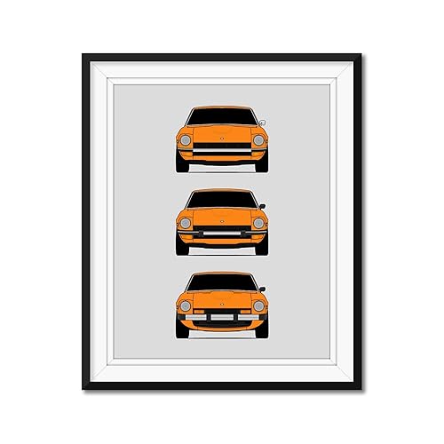 Amazon Com Datsun 240z 260z 280z Generations Inspired Poster Print Wall Art Handmade Decor Of The History And Evolution Of The Datsun S30 Nissan S30 Nissan Fairlady Z Handmade