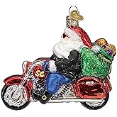 Biker Santa Ornament